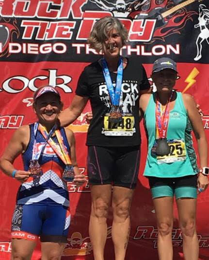 May took 2nd place in her age group at the Rock the Bay Triathlon.